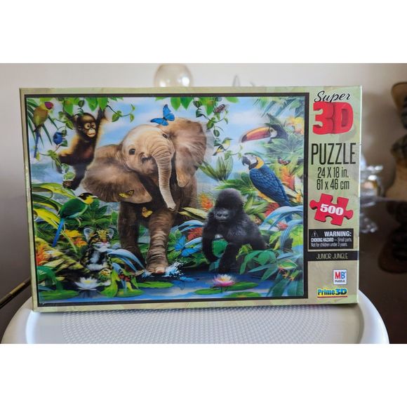 Hasbro Other - Hasbro Super 3D "Junior Jungle" Puzzle - 500 pcs.